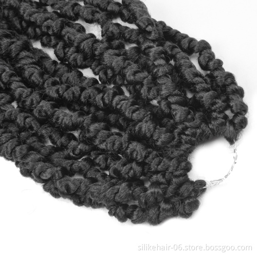 Passion Twist Hair 22inch Pre-Twisted Passion Twists Pre-Looped Crochet Braids Bohemian Hair Synthetic Braiding  Hair Extension